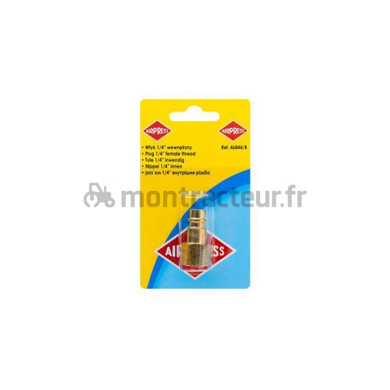 COUPLEUR MÂLE EURO - BLISTER FILET INTÉRIEUR 1/4''