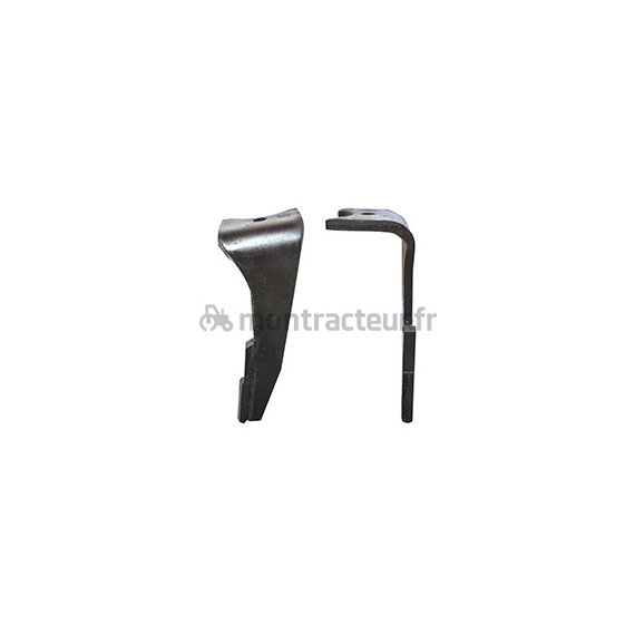 DENT DE HERSE ROTATIVE DROITE CARBURE - 330 X 15 MM