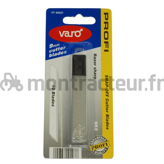 LAME DE CUTTER DE RECHANGE 9 MM (BLISTER 10 PIÈCES)