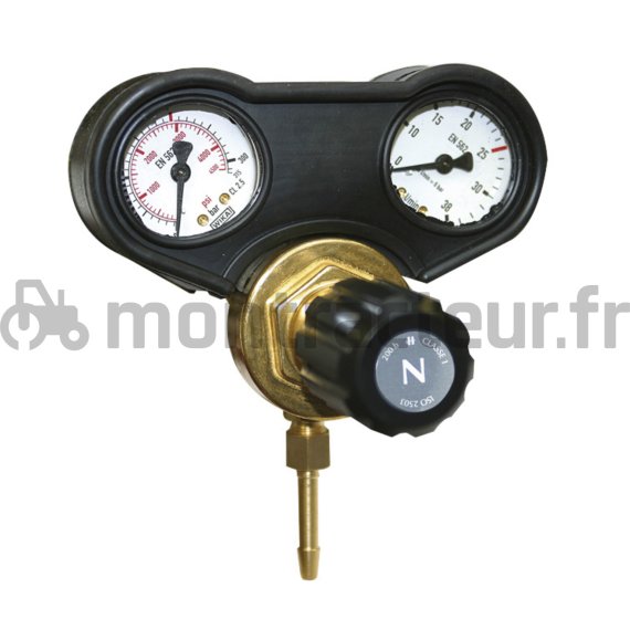 MANOMÈTRE DÉTENDEUR DÉBITMÈTRE 0>30L/MIN -2 MANOMÈTRES - AR/CO2