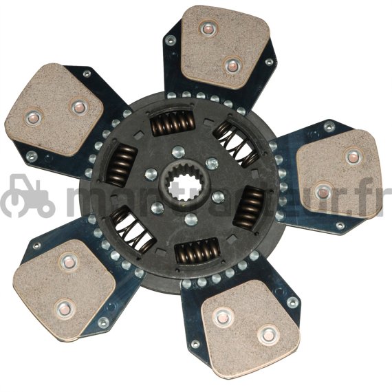 DISQUE D'AVANCEMENT CERA RESSORT - LIBRE Ø 330 - 28 X 32 - 17 / 5 PADS ADAPTABLE CASE/IH - STEYR