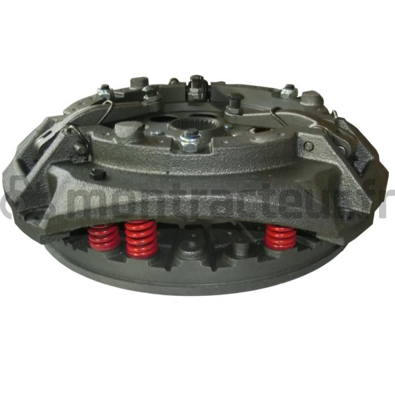 MÉCANISME SIMPLE - 9 X RESSORTS ROUGE Ø 300 - 3 DOIGTS - MOYEU FIXE 1 5/8'' - 25