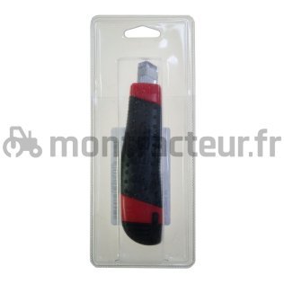 CUTTER PLASTIQUE LAME 18 MM (BLISTER 1 PIÈCE)