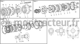 DISQUE FRICTION WALTERSCHEID EX 567300 D153 (BLISTER 2 PIÈCES)