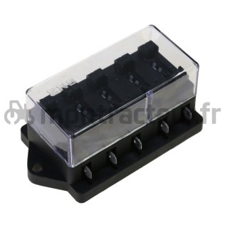 BOÎTE À FUSIBLES A FICHES - 5X STANDARD FICHES PLATES