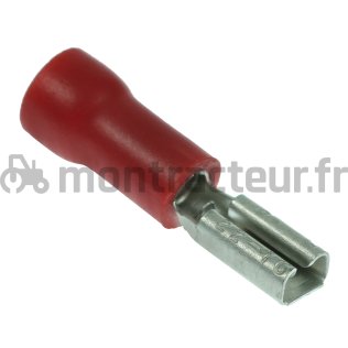 COSSE PLATE FEMELLE ROUGE - 2.8 X 0.5MM - (BLISTER 10 PIÈCES)