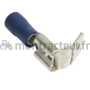 COSSE PLATE MIXTE BLEUE - 6.3 X 0.8 MM - (BLISTER 100 PIÈCES)