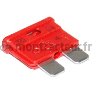 FUSIBLE STANDARD FICHES PLATES 10A - ROUGE - (BLISTER 25 PIÈCES)