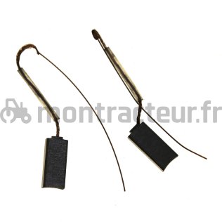 JEU DE 2 BALAIS DE CHARBON D'ALTERNATEUR BOSCH