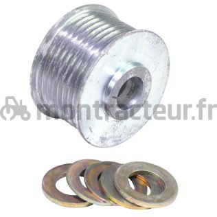 POULIE Ø 17 / 60 MM 8 GORGES