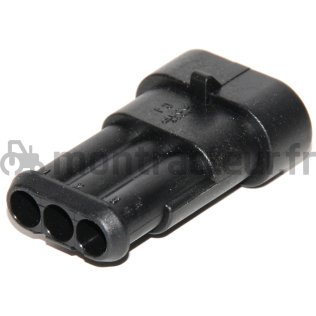CONNECTEUR SUPERSEAL 1.5 MM FEMELLE POUR COSSE MÂLE - 3 PÔLES