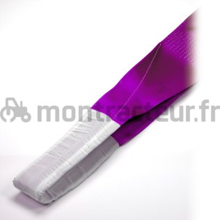 ÉLINGUE PLATE A BOUCLES VIOLETTE - 1 T - LG 1 M