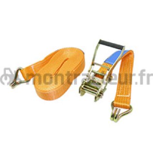 SANGLE A CLIQUET ORANGE 2500 X 50 MM - 5000 DAN
