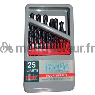 COFFRET FORETS MÉTAUX HSS X25