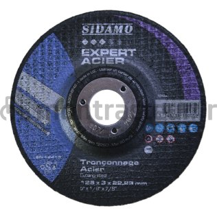 DISQUE À TRONÇONNER Ø 125 X 22.2 MM - 3.0 MM - (BLISTER 1 PIÈCE)