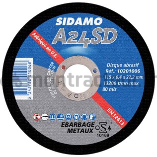 DISQUE À ÉBARBER Ø 115 X 22.2 MM - 6.4 MM - (BLISTER 1 PIÈCE)
