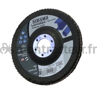 DISQUE A LAMELLES Ø 125 X 22.2 MM - P60 - (BLISTER 1 PIÈCE)