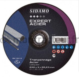 DISQUE À TRONÇONNER Ø 230 X 22.2 MM - 3.0 MM - (BLISTER 1 PIÈCE)
