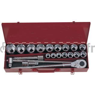 JEU 20 DOUILLES ET ACCESSOIRES 3/4''