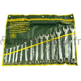 JEU DE 14 CLÉS MIXTES EN TROUSSE