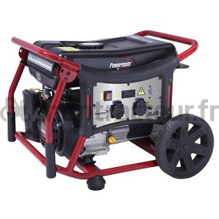 GROUPE ÉLECTROGÈNE ESSENCE MONOPHASE DÉMARREUR MANUEL-KIT BROUETTE-2.9KW