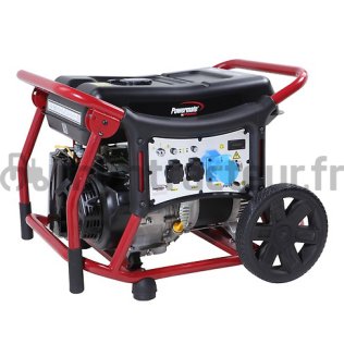GROUPE ÉLECTROGÈNE POWERMATE WX6200 MONOPHASE 5.8KW/AVR/230V/DÉMARREUR ÉLECTRIQUE