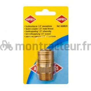 COUPLEUR FEMELLE EURO - BLISTER FILET EXTÉRIEUR 1/2''