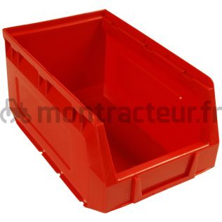 BAC EN PLASTIQUE 3,5 L ROUGE