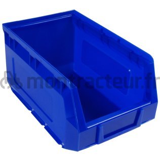 BAC EN PLASTIQUE 3,5 L BLEU
