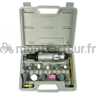 COFFRET DE MEULEUSE CRAYON PNEUMATIQUE + ACCESSOIRES