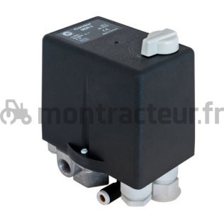 PRESSOSTAT 380V (1/2'') PLUS PROTECTION THERMIQUE 11 BAR AVEC ÉLÉMENT 7-10 AH