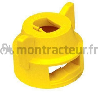 ÉCROU JAUNE 1/4 T. + JOINT 8 MM