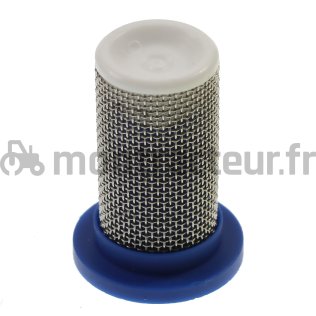 FILTRE CYLINDRIQUE ANTI-GOUTTE / BUSE 50 MESH 0,7 BAR BLEU / PASTILLE GRISE