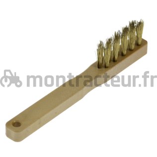 BROSSE MÉTALLIQUE A MANCHE A BOUGIE STANDARD 16 TROUS