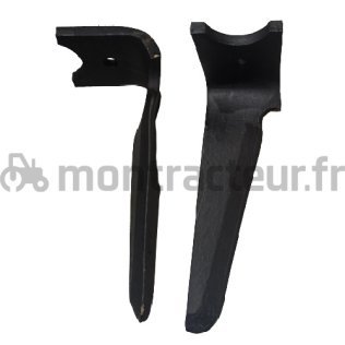 DENT DE HERSE ROTATIVE DROITE MONTAGE RAPIDE FORGÉE - 320 X 15 MM ADAPTABLE KVERNELAND 46000150 - 46010150