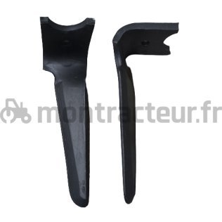 DENT DE HERSE ROTATIVE GAUCHE MONTAGE RAPIDE - FORGÉE - 320 X 15 MM ADAPTABLE KVERNELAND 46000151 - 46010151