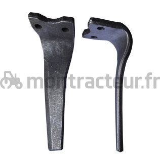 DENT DE HERSE ROTATIVE GAUCHE - FORGÉE - 305 X 16 MM ADAPTABLE KUHN 52560500