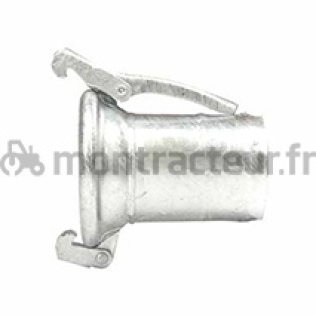 RACCORD FEMELLE GALVA AVEC MANCHON CANNELÉ TYPE FERRARI 120 X 120