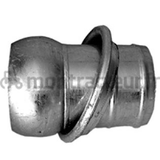 RACCORD MÂLE GALVA AVEC MANCHON CANNELÉ TYPE FERRARI 120 X 120