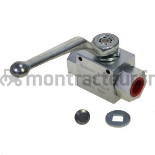 VANNE À 2 VOIES AVEC TROUS DE FIXATION BSP 3/8