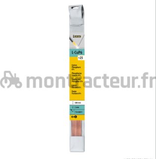 BAGUETTE CUIVRE PHOSPHORE (BRASURE) 6% Ø 2 (L.500 MM) - PAR 25