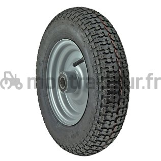 ROUE COMPLÈTE FENAISON 4 PLIS - AXE Ø 25 MM - 350-8 ROUTIER